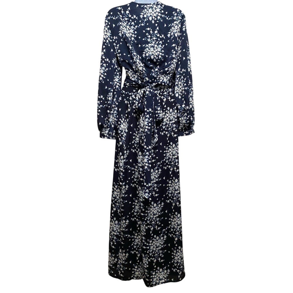 BCBGMaxAzria Floral Wrap Top Maxi Skirt Set M Wedding Guest Spring Event - Picture 5 of 16